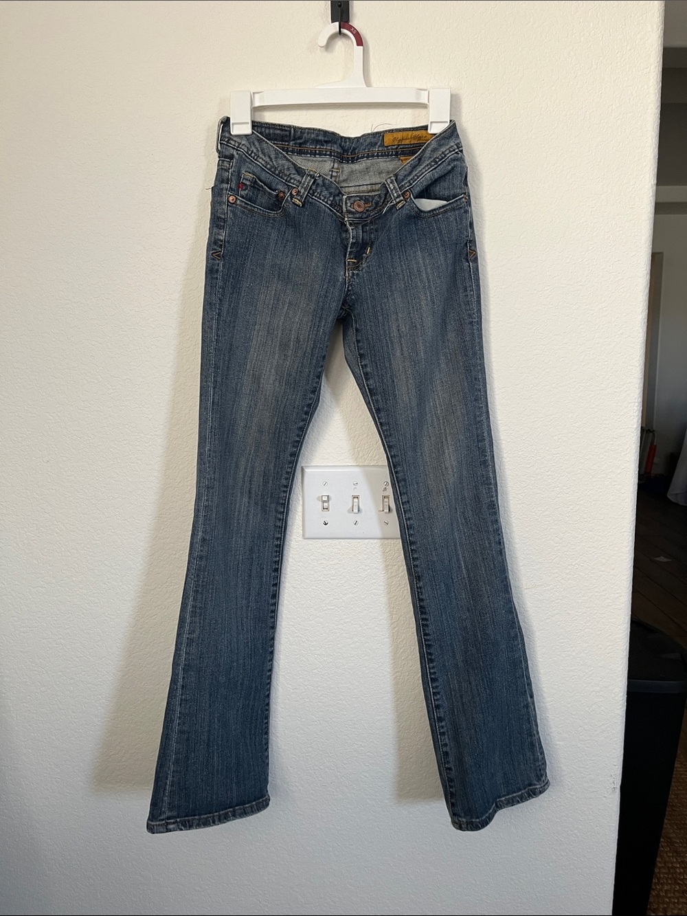 7 For All Mankind Women's Dark Blue Flare Jeans